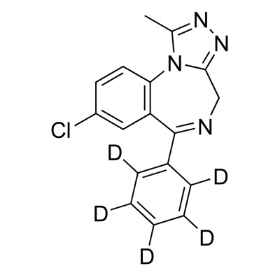 Alprazolam (D₅, 98%) 100 µg/mL in methanol