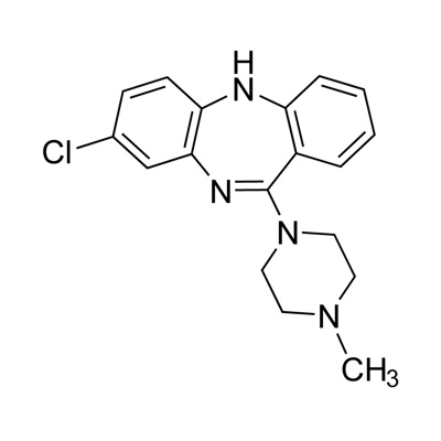 Clozapine (unlabeled) 1000 µg/mL in methanol