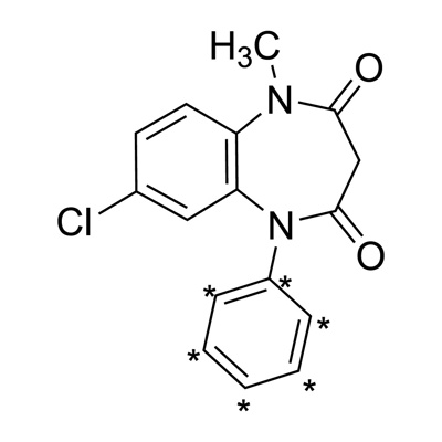 Clobazam (¹³C₆, 98%) 100 µg/mL in methanol