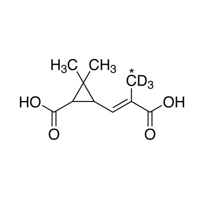 Chrysanthemum dicarboxylic acid (propenyl-3-¹³C, 99%; 3,3,3-D₃, 98%) 100 µg/mL in MTBE CP 96%