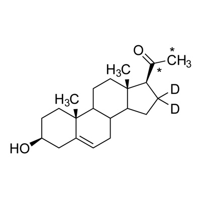 Pregnenolone (20,21-¹³C₂, 98%;16,16-D₂, 98%)