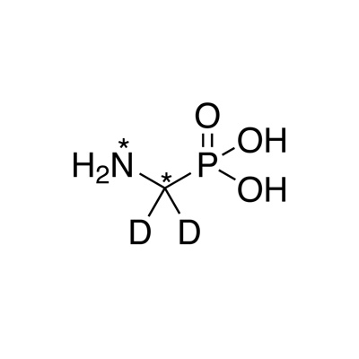 (Aminomethyl)phosphonic acid (AMPA) (¹³C, 99%; ¹⁵N, 98%; methylene-D₂, 98%)