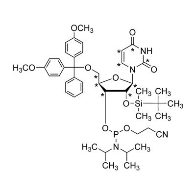 Uridine phosphoramidite (U-¹³C₉, 98%) CP 95%