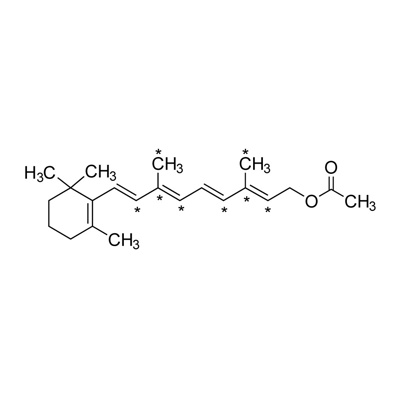 Vitamin A acetate (8,9,10,12,13,14,19,20-¹³C₈, 99%)