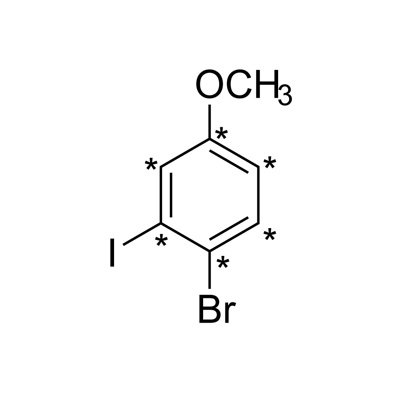 1-Bromo-2-iodo-4-methoxybenzene (¹³C₆, 99%) CP 95%