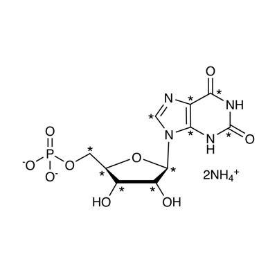 Xanthosine-5′-monophosphate, ammonium salt (¹³C₁₀, 98%) CP 90% (in solution)