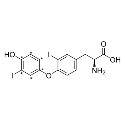 L-3,3′-Diiodothyronine (T2) (phenoxy-¹³C₆, 99%) CP 97%