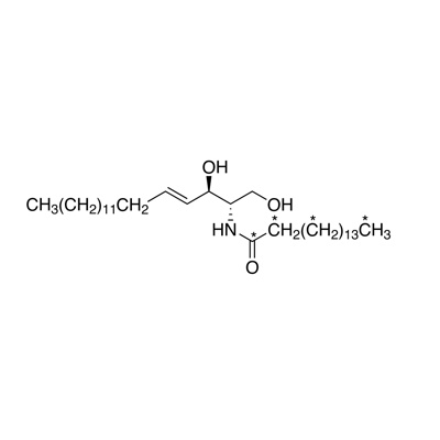 𝑁-Palmitoyl-D-sphingosine (ceramide d18:1/16:0) (palmitoyl-U-¹³C₁₆, 99%) CP 95%