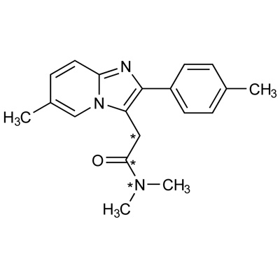 Zolpidem (carbonyl-1,2-¹³C₂, 98%; amide-¹⁵N, 98%) 50 µg/mL in methanol, CP 95%