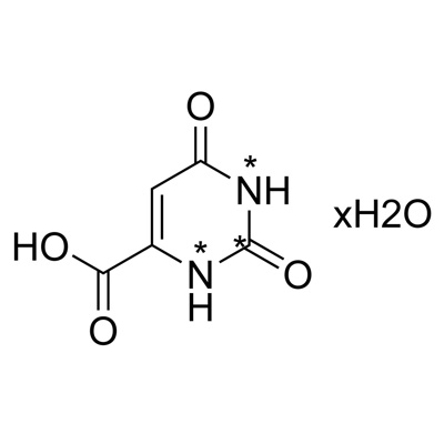 Orotic acid·H₂O (2-¹³C, 99%; 1,3-¹⁵N₂, 98%)