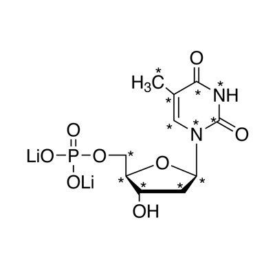 Thymidine 5′-monophosphate (U-¹³C₁₀, 98%; U-¹⁵N₂, 98%)