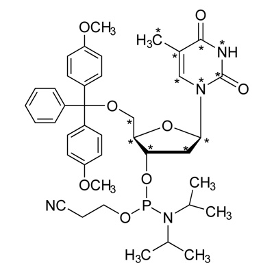 Thymidine phosphoramidite (¹³C₁₀, 98%; ¹⁵N₂, 98%) CP 95%