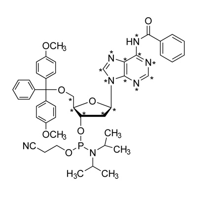 2′-Deoxyadenosine phosphoramidite (¹³C₁₀, 98%; ¹⁵N₅, 98%) CP 95%