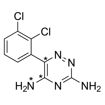 Lamotrigine (5,6-¹³C₂, 99%; 5-amino-¹⁵N, 98%)