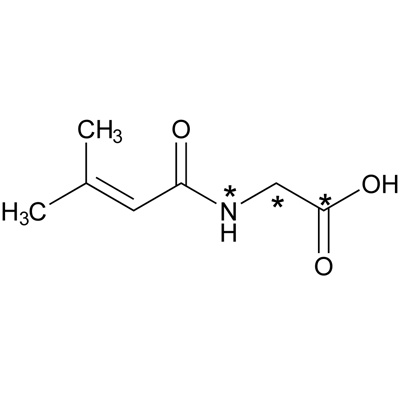 3-Methylcrotonylglycine (glycine-¹³C₂, 98%; ¹⁵N, 98%)