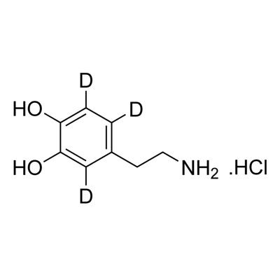 Dopamine·HCl (2-(3,4-dihydroxyphenyl)- ethylamine·HCl) (ring-D₃, 98%)