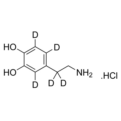 Dopamine·HCl (2-(3,4-dihydroxyphenyl)- ethylamine·HCl) (ring-D₃, 95%; 2,2-D₂, 95%) CP 95%