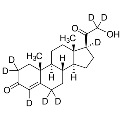 4-Pregnen-21-OL-3,20-dione (2,2,4,6,6,17,21,21-D₈, 96%) CP 97%