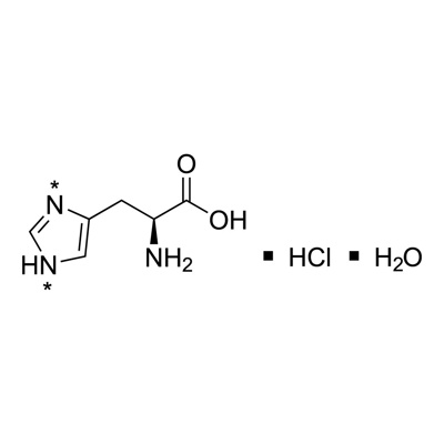 L-Histidine·HCl·H₂O (ring-¹⁵N₂, 98%)