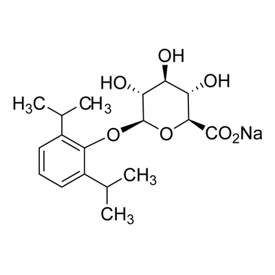 Propofol β-D-glucuronide sodium salt (unlabeled) 100 µg/mL in methanol (AS free acid)