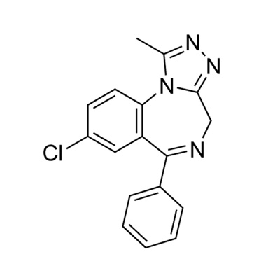 Alprazolam (unlabeled) 1000 µg/mL in methanol