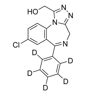 α-Hydroxyalprazolam (D₅, 98%) 100 µg/mL in methanol