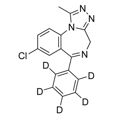 Alprazolam (D₅, 98%) 1.0 mg/mL in methanol