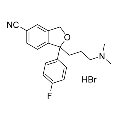 Citalopram hydrobromide (unlabeled) 100 µg/mL in methanol (As free base)