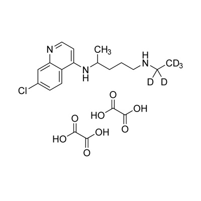 Desethylchloroquine dioxalate salt (D₅, 98%)