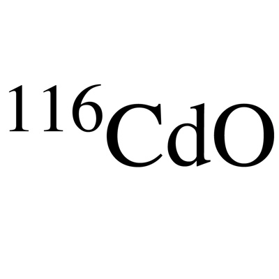 Cadmium-116 oxide (¹¹⁶Cd)