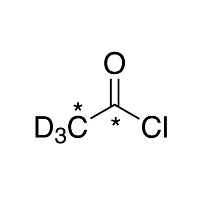 Acetyl chloride (¹³C₂, 99%; D₃, 98%)