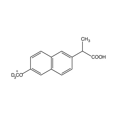DL-Naproxen (ð�‘‚-methyl-Â¹Â³C, 99%;ð�‘‚- methyl-Dâ‚ƒ, 98%) 100 Âµg/mL in acetonitrile