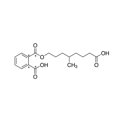 Mono-(4-methyl-7-carboxyheptyl) phthalate (ring-1,2-¹³C₂, dicarboxyl-¹³C₂,99%) 100 µg/mL in MTBE