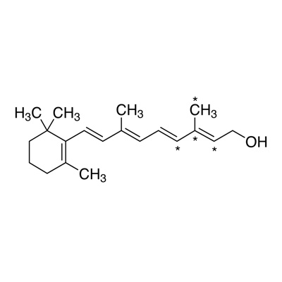 Vitamin A (retinol) (12,13,14,20-¹³C₄, 99%) 50 ppm BHT, CP 95%