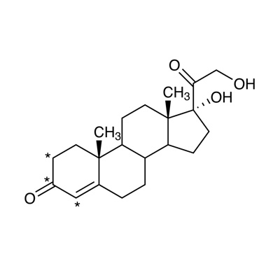 11-Deoxycortisol (2,3,4-¹³C₃, 99%) 100 µg/mL in methanol, CP 97%