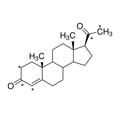 Progesterone (2,3,4,20,21-¹³C₅, 99%)