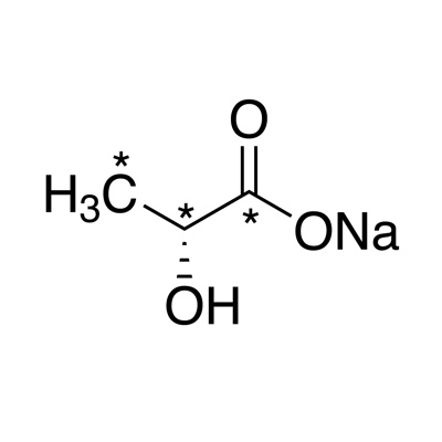 Sodium L-lactate (1-¹³C, 99%) 20% w/w in water