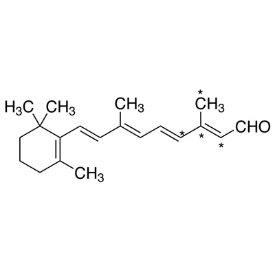 Vitamin A aldehyde (retinal) (12,13,14,20-¹³C₄, >96%)