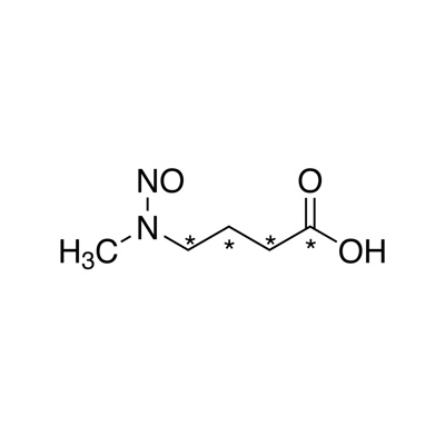 𝑁-Nitroso-𝑁-methyl-4-aminobutyric acid (1,2,3,4-¹³C₄, 99%) 1 mg/mL in methylene chloride CP 95%