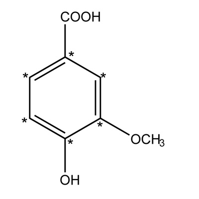 Vanillic acid (ring-¹³C₆, 99%)