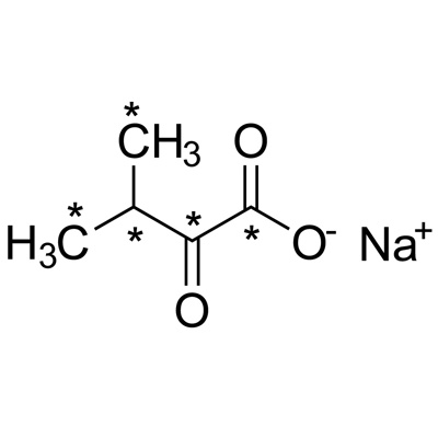 α-Ketoisovaleric acid, sodium salt (¹³C₅, 98%)