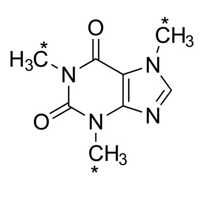 Caffeine (trimethyl-¹³C₃, 99%)