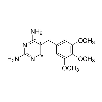 Trimethoprim (pyrimidine-4,5,6-¹³C₃, 99%) 50 µg/mL in methanol
