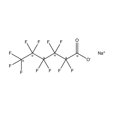 Sodium perfluoro-𝑛-hexanoate (PFHxA) (¹³C₆, 99%) 50 µg/mL in methanol