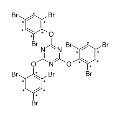 Tris(2,4,6-tribromophenoxy)-1,3,5-triazine (¹³C₁₈, 99%) (TTBP-TAZ) 50 µg/mL in dioxane