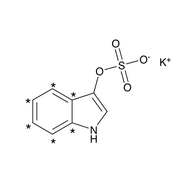 Indoxyl sulfate, potassium salt (¹³C₆, 99%) CP 95%