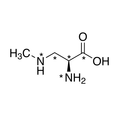 β-𝑁-Methylamino-L-alanine (¹³C₃, 99%; ¹⁵N₂, 98%) US patent pending: 62/368,562