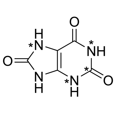 Uric acid (2-¹³C, 98%; 1,3,7-¹⁵N₃, 98%) CP 95%