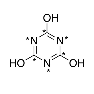 Cyanuric acid (¹³C₃, 99%; ¹⁵N₃, 98%) 100 µg/mL in water CP 90%