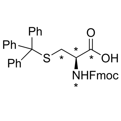 L-Cysteine-𝑁-Fmoc, S-trityl (¹³C₃, 99%; ¹⁵N, 99%)